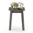 Pemberly Row Simple Design End Table with Storage Shelf in French Oak Gray