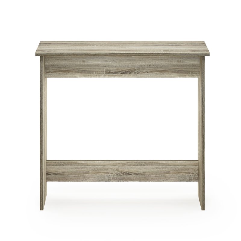 Pemberly Row Study Table with Rounded Corners and Safety Edge in Sonoma Oak