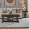 Pemberly Row 3 Piece Cocktail and Round End Table Set in Chateau Brown Hickory