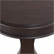 Pemberly Row Round End Table with Blue Stone Insert in Chateau Brown Hickory