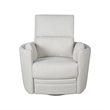 Pemberly Row Power Glider Recliner with USB Charger in Frost
