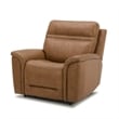 Pemberly Row Power Reclining Sofa & Recliner Set in Camel Brown Leather