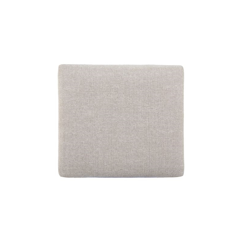Pemberly Row Upholstered Console Stool in Linen Finish with Taupe Fabric