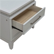 Pemberly Row Nightstand with LED Lights and Charging Station White