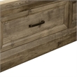 Pemberly Row Queen Storage Bed Frame in Light Brown Rubberwood