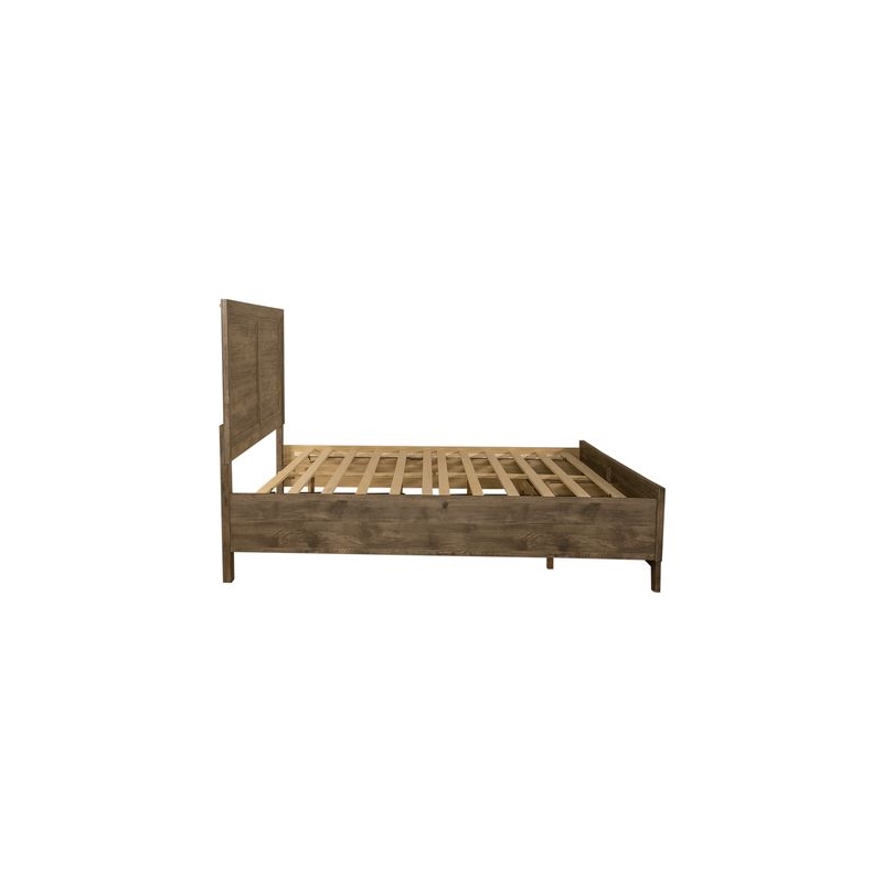 Pemberly Row Queen Storage Bed Frame in Light Brown Rubberwood