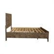Pemberly Row Queen Storage Bed Frame in Light Brown Rubberwood