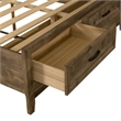 Pemberly Row Queen Storage Bed Frame in Light Brown Rubberwood