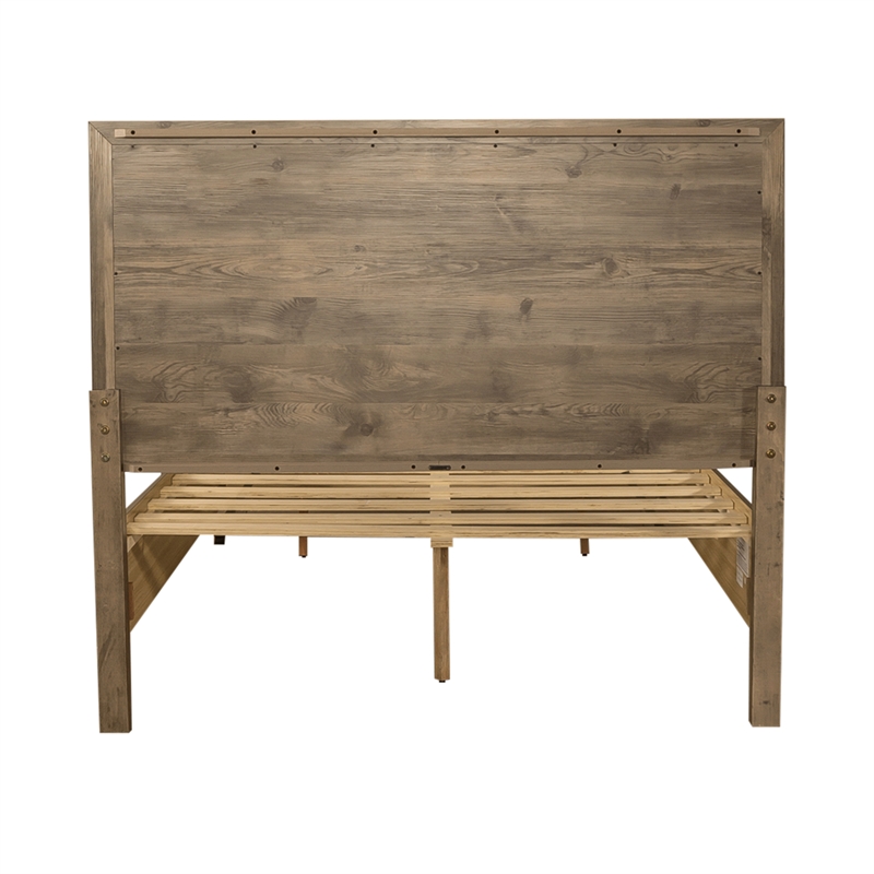 Pemberly Row King Storage Bed Frame with 2 Drawer Footboard in Brown