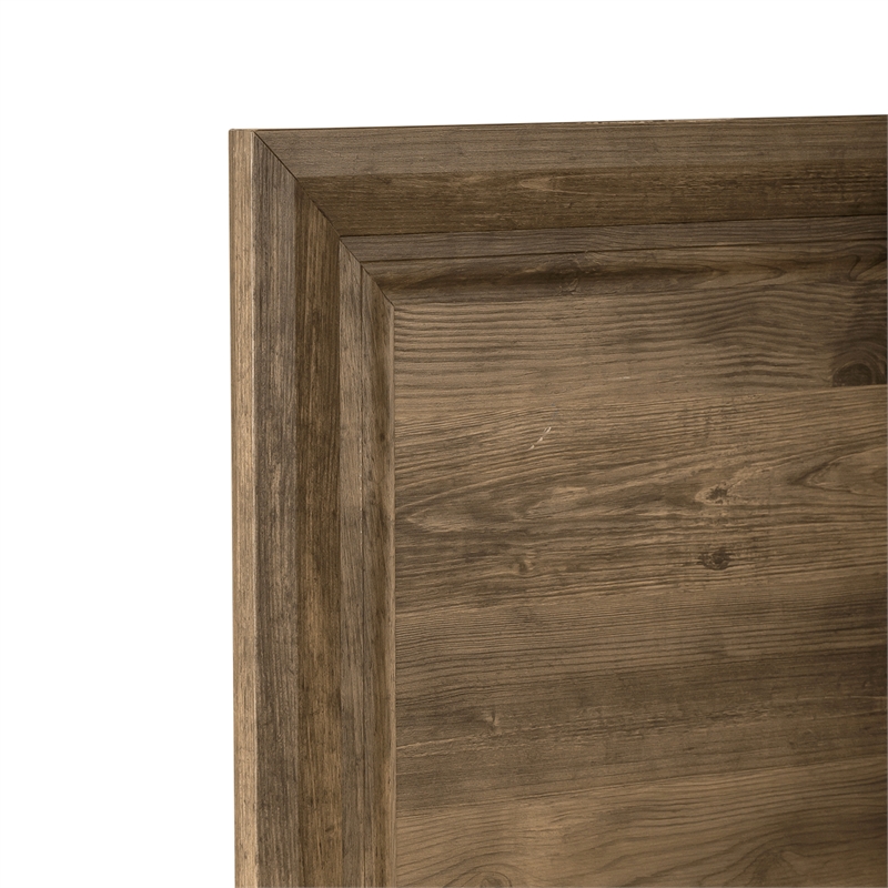 Pemberly Row King Storage Bed Frame with 2 Drawer Footboard in Brown