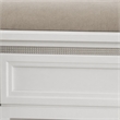 Pemberly Row Queen Upholstered Panel Headboard with LED Lights in White