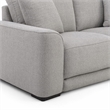 Pemberly Row Power Reclining Sofa with Throw Pillows in Smoke Gray