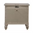 Pemberly Row 2-Drawer Nightstand with Charging Station in Taupe Finish