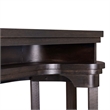 Pemberly Row Console Bar Table with Charging Station in Peppercorn