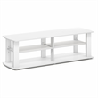 Pemberly Row 3-Tier TV Center Soft Edges for TV up to 50 Inch in White