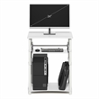 Pemberly Row 23.6 Wide Gaming Desk with Keyboard Tray in White