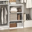 Pemberly Row 3-Tier Stackable Adjustable Shelves Closet Organizer in White