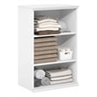 Pemberly Row 3-Tier Stackable Adjustable Shelves Closet Organizer in White