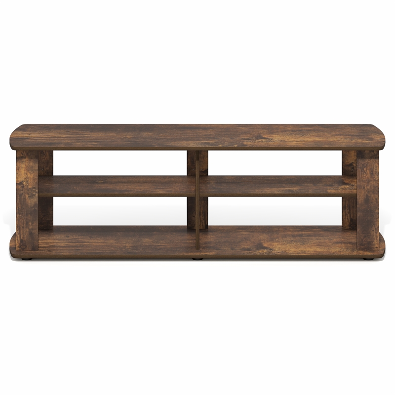 Pemberly Row TV Center Soft Edges Open Shelves up to 50