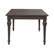 Pemberly Row 7 Piece Rectangular Dining Set with Arm and Side Chairs in Brown