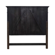 Pemberly Row Queen Panel Headboard with Crown Molding in Saddle Brown Finish