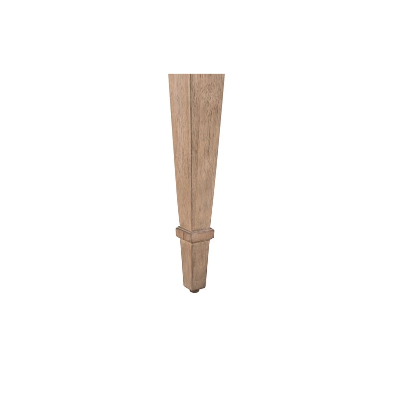 Pemberly Row Rectangular Dining Leg Table with 18 Inch Leaf in Brown