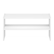 Pemberly Row 24-Inch Stackable Shoe Rack for Closet Entryway in White