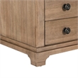 Pemberly Row Chairside Table with Three Storage Drawers in Camel Beige Finish