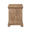 Pemberly Row Chairside Table with Three Storage Drawers in Camel Beige Finish