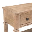 Pemberly Row Sofa Table with 4 Storage Drawers and Shelf in Brown