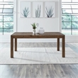 Pemberly Row 5 Piece Rectangular Dining Set with Spindle Chairs in Brown