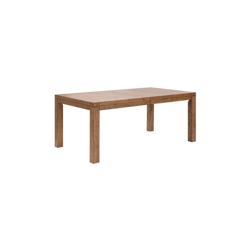 Pemberly Row 5 Piece Rectangular Dining Set with Spindle Chairs in Brown