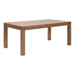 Pemberly Row 5 Piece Rectangular Dining Set with Spindle Chairs in Brown