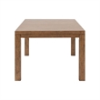 Pemberly Row 5 Piece Rectangular Dining Set with Spindle Chairs in Brown
