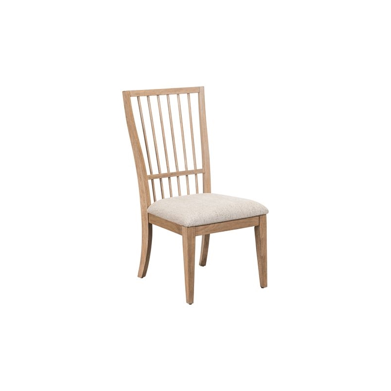 Pemberly Row 5 Piece Rectangular Dining Set with Spindle Chairs in Brown