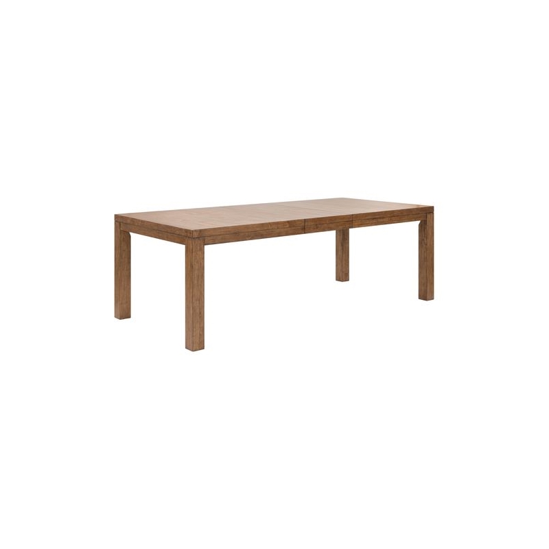 Pemberly Row 5 Piece Rectangular Dining Set with Spindle Chairs in Brown