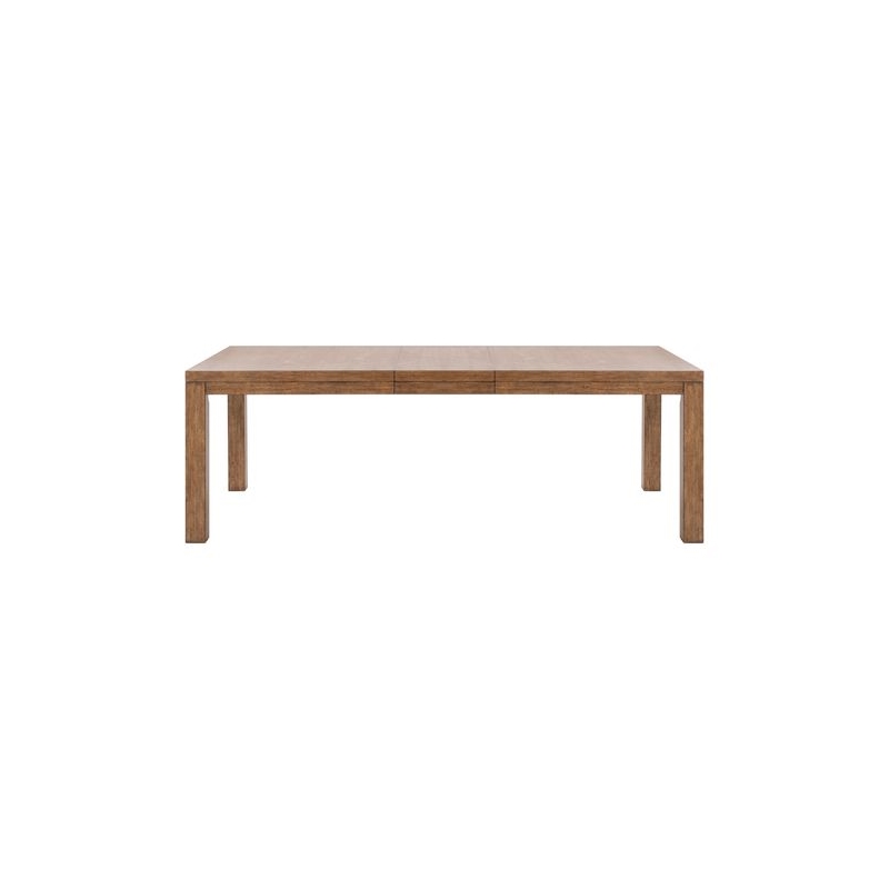 Pemberly Row 5 Piece Rectangular Dining Set with Spindle Chairs in Brown