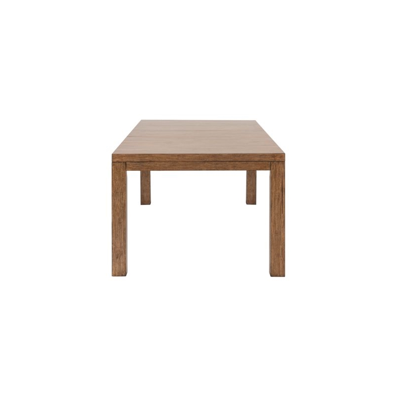 Pemberly Row 5 Piece Rectangular Dining Set with Spindle Chairs in Brown