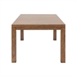 Pemberly Row 5 Piece Rectangular Dining Set with Spindle Chairs in Brown