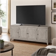 Pemberly Row 82 Inch TV Console with Bead Molding in Sanctuary White Finish