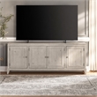 Pemberly Row 82 Inch TV Console with Bead Molding in Sanctuary White Finish