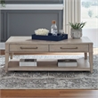 Pemberly Row Rectangular Cocktail Table in White W50 x D31 x H18