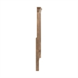 Pemberly Row King Panel Bed Headboard with Step Crown in Brown
