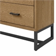 Pemberly Row Nightstand with Dovetail Drawers and Glides in Cloud White