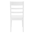 Pemberly Row 5 Piece Drop Leaf Table Set with Ladderback Chairs in White