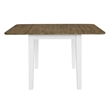 Pemberly Row 5 Piece Drop Leaf Table Set with Ladderback Chairs in White