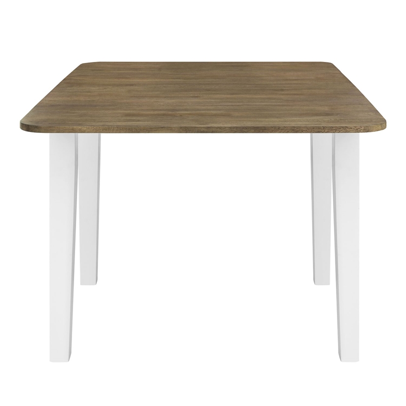 Pemberly Row 5 Piece Drop Leaf Table Set with Ladderback Chairs in White