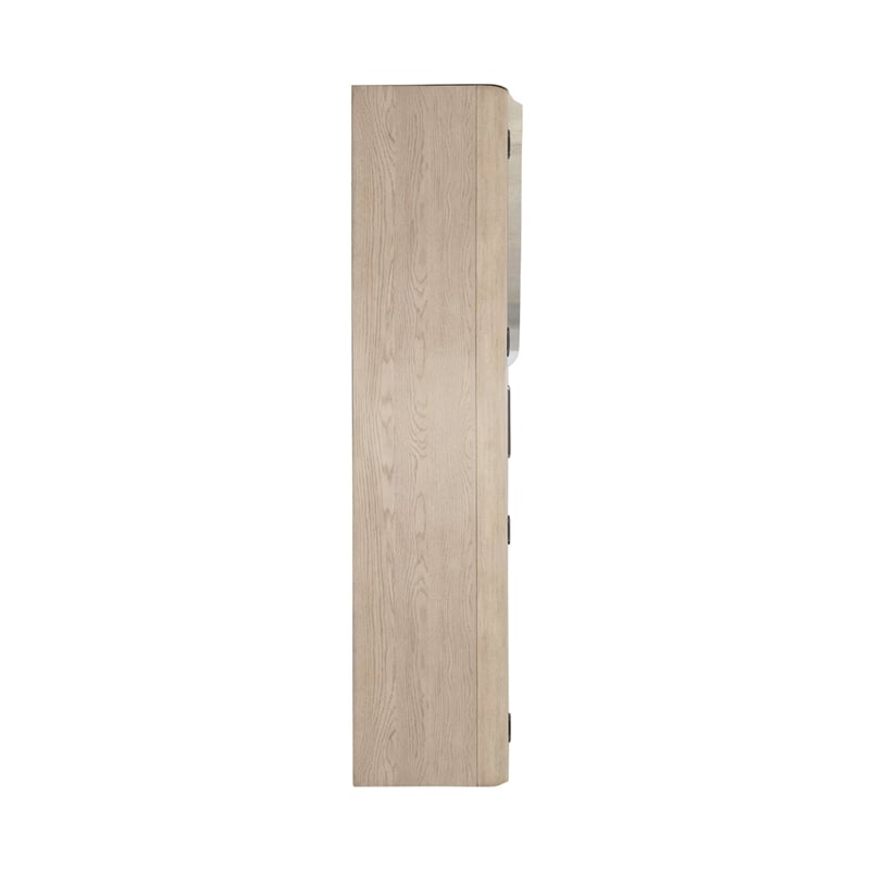 Pemberly Row Bunching Display Cabinet with LED Lighting in White