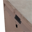Pemberly Row Nightstand with Built-In Charging Station in Brown