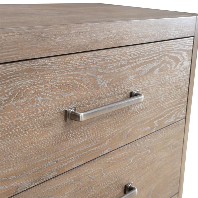 Pemberly Row 5-Drawer Bedroom Chest with Cedar Lined Storage in Brown